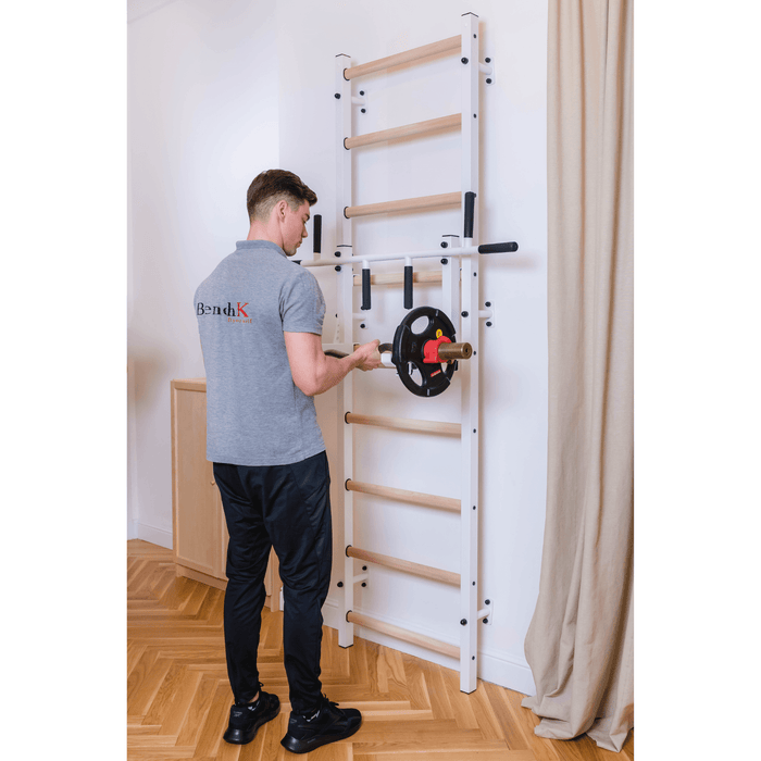 BenchK 733 Wall Bar With Pull-Up Bar(w/Barbell Holder) + Dip Bar + Bench - Condopreneur