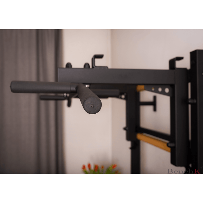 BenchK 733 Wall Bar With Pull-Up Bar(w/Barbell Holder) + Dip Bar + Bench - Condopreneur